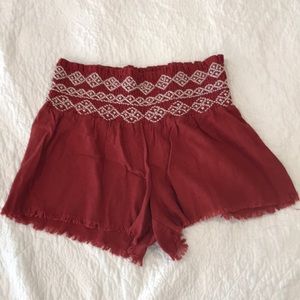 INDIGO REIN SMOCKED WAIST SHORTS